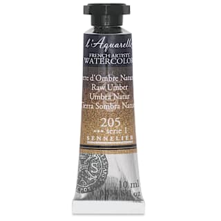 Sennelier French Artists' Watercolor - Raw Umber, 10 ml Tube
