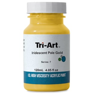 Tri-Art High Viscosity Artist Acrylic - Iridescent Pale Gold, 120 ml