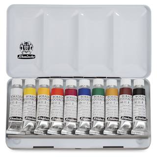Schmincke Horadam Artist Gouache - Set of 10, Assorted Colors, 15 ml Tubes