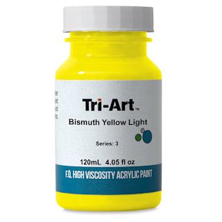 Tri-Art High Viscosity Artist Acrylic - Bismuth Yellow Light, 120 ml jar