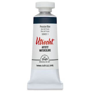 Utrecht Artists' Watercolor Paint - Prussian Blue, 14 ml tube