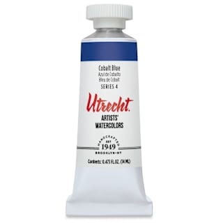 Utrecht Artists' Watercolor Paint - Cobalt Blue, 14 ml tube