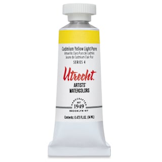 Utrecht Artists' Watercolor Paint - Cadmium Yellow Light, 14 ml tube