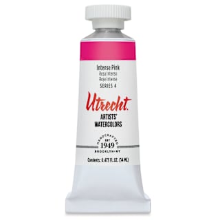 Utrecht Artists' Watercolor Paint - Intense Pink, 14 ml tube