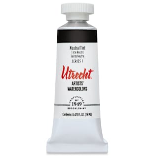 Utrecht Artists' Watercolor Paint - Neutral Tint, 14 ml tube