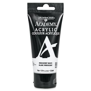 Grumbacher Academy Acrylic - Iridescent White, 75 ml tube