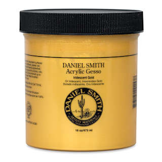 Daniel Smith Acrylic Gesso - Iridescent Gold, 16 oz