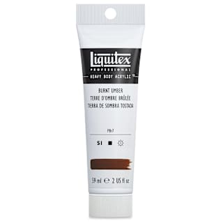 Liquitex Heavy Body Artist Acrylics - Burnt Umber, 2 oz Tube