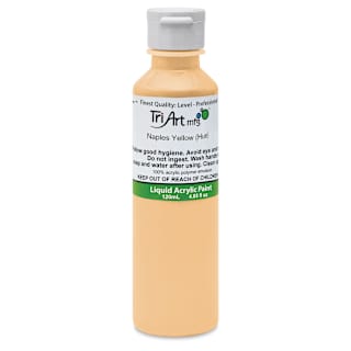 Tri-Art Liquid Artist Acrylics - Naples Yellow Hue, 120 ml bottle