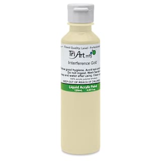Tri-Art Liquid Artist Acrylics - Interference Gold, 120 ml bottle