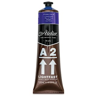 Chroma A2 Student Acrylics - Phthalo Blue, 120 ml tube