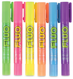 Playcolor - Florescent Colors, Set of 6, Pocket Sized