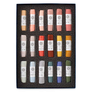 Unison Handmade Pastel Set - Portrait Colors, Set of 18, Full Stick