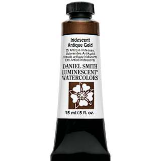 Daniel Smith Luminescent Watercolor - Iridescent Antique Gold, 15 ml, Tube
