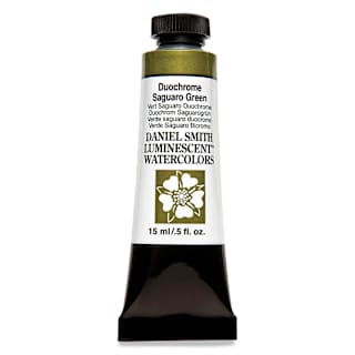 Daniel Smith Luminescent Watercolor - Duochrome Saguaro Green, 15 ml, Tube