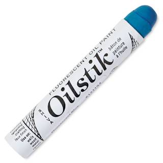 Shiva Oilstik Oil Paint - Fluorescent Blue, 37 ml