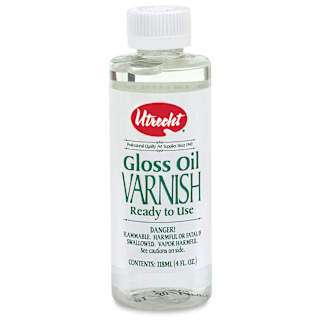 Utrecht Gloss Oil Varnish - 4 oz bottle
