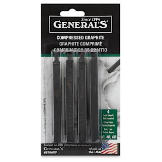 General's Kimberly Graphite Sticks - Assorted , Set of 4