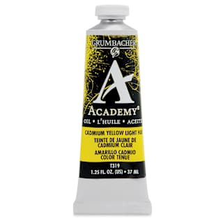 Grumbacher Academy Oil Color - Cadmium Yellow Light Hue, 37 ml tube