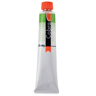 Royal Talens Cobra Study Water Mixable Oil Colors - Permanent Green Light, 200 ml tube