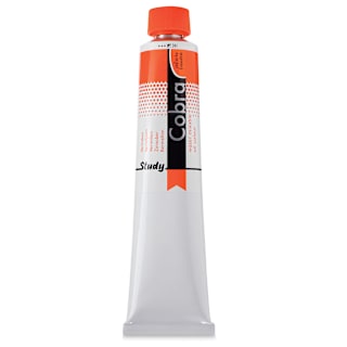 Royal Talens Cobra Study Water Mixable Oil Colors - Vermilion, 200 ml tube