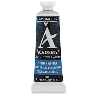 Grumbacher Academy Oil Color - Cerulean Blue Hue, 37 ml tube