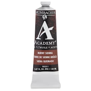 Grumbacher Academy Oil Color - Burnt Sienna, 150 ml tube