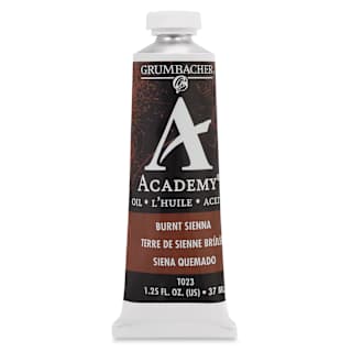 Grumbacher Academy Oil Color - Burnt Sienna, 37 ml tube