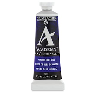 Grumbacher Academy Oil Color - Cobalt Blue Hue, 37 ml tube