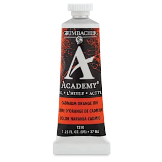 Grumbacher Academy Oil Color - Cadmium Orange Hue, 37 ml tube