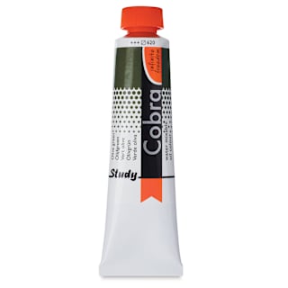 Royal Talens Cobra Study Water Mixable Oil Colors - Olive Green, 40 ml tube