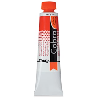 Royal Talens Cobra Study Water Mixable Oil Colors - Pyrrole Red Light, 40 ml tube