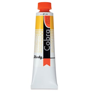 Royal Talens Cobra Study Water Mixable Oil Colors - Permanent Yellow Medium, 40 ml tube