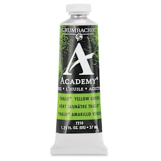 Grumbacher Academy Oil Color - Thalo Yellow Green, 37 ml tube