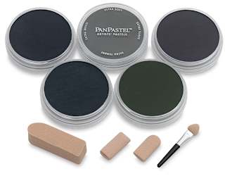 PanPastel Artists’ Painting Pastels Set - Extra Dark Shadow Colors, Set of 5