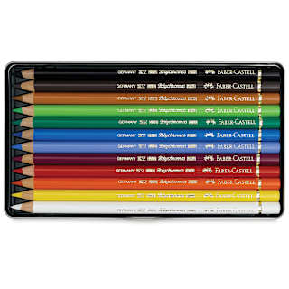 Faber-Castell Polychromos Pencil Set - Set of 12, Assorted Colors