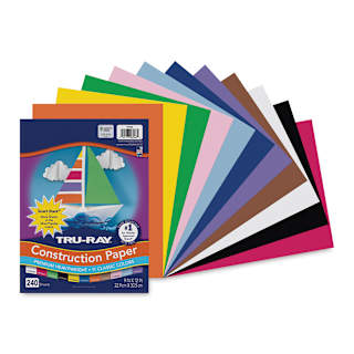 Pacon Tru-Ray Construction Paper - 9" x 12", Smart Stack, 240 Sheets