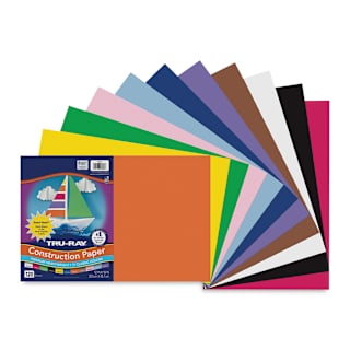 Pacon Tru-Ray Construction Paper - 12" x 18", Smart Stack, 120 Sheets