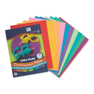 Pacon Tru-Ray Construction Paper - 9" x 12", Assorted Brights, 50 Sheets
