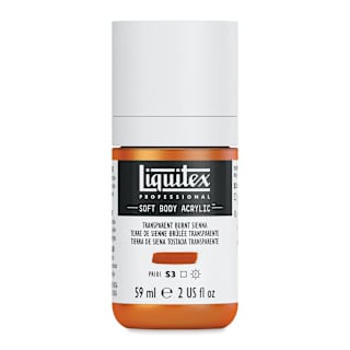 Liquitex Professional Soft Body Acrylic Paint - Transparent Burnt Sienna, 59 ml bottle