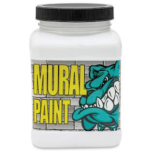 Chroma Acrylic Mural Paint - Polar, 16 oz jar