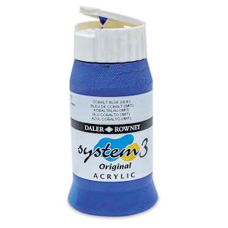 Daler-Rowney System3 Acrylic - Cobalt Blue Hue, 500 ml bottle
