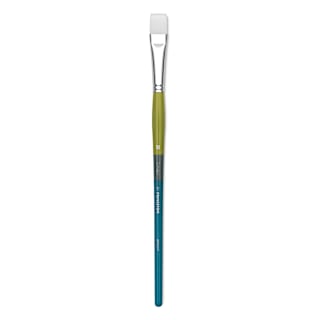 Princeton Snap! White Taklon Brush - Bright, Long Handle, Size 10