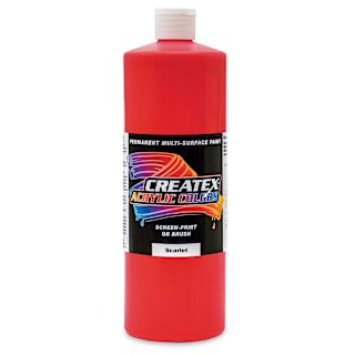Createx Acrylics - Scarlet, Quart