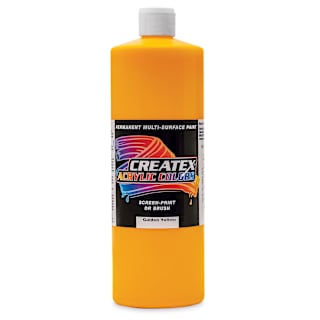 Createx Acrylics - Golden Yellow, Quart