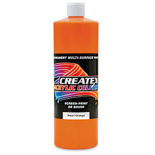 Createx Acrylics - Pearl Orange, Quart