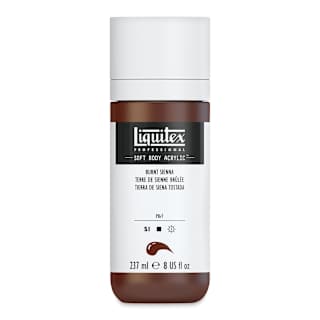 Liquitex Soft Body Artist Acrylics - Burnt Sienna, 237 ml