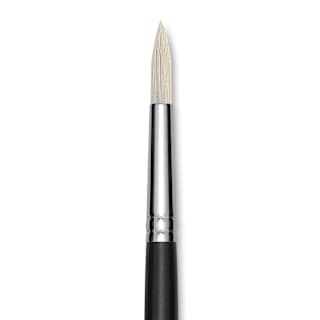 Utrecht Natural Chungking Pure Bristle Brush - Round, Size 6, Long Handle