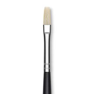 Utrecht Natural Chungking Pure Bristle Brush - Flat, Size 1, Long Handle