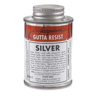 Jacquard Gutta Resist - Silver, 4 oz bottle